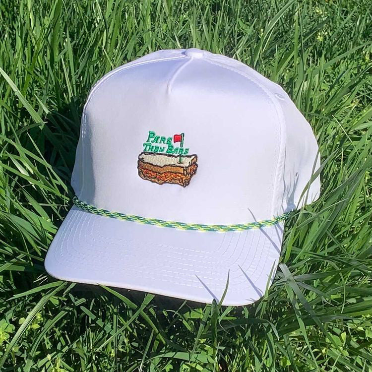 Master's Pimento Cheese Sandwich Hat - White